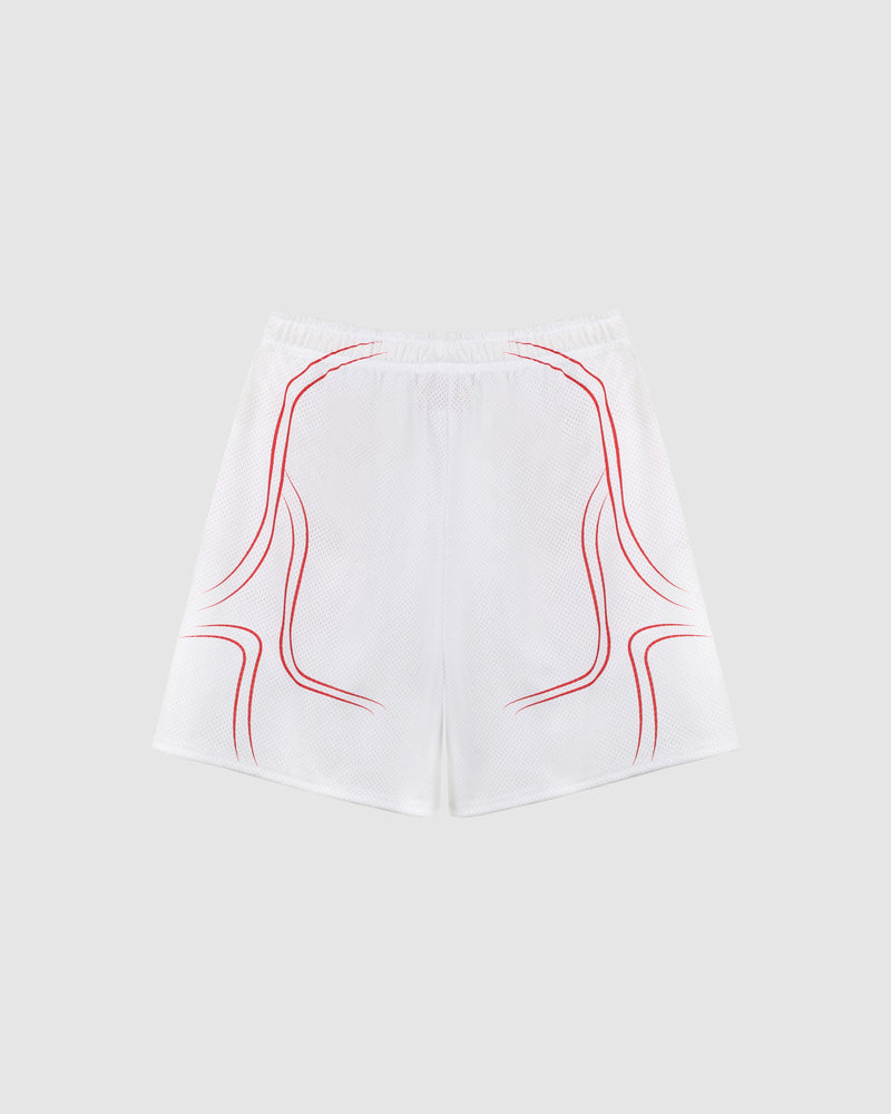 Naked Wolfe Jersey Shorts White