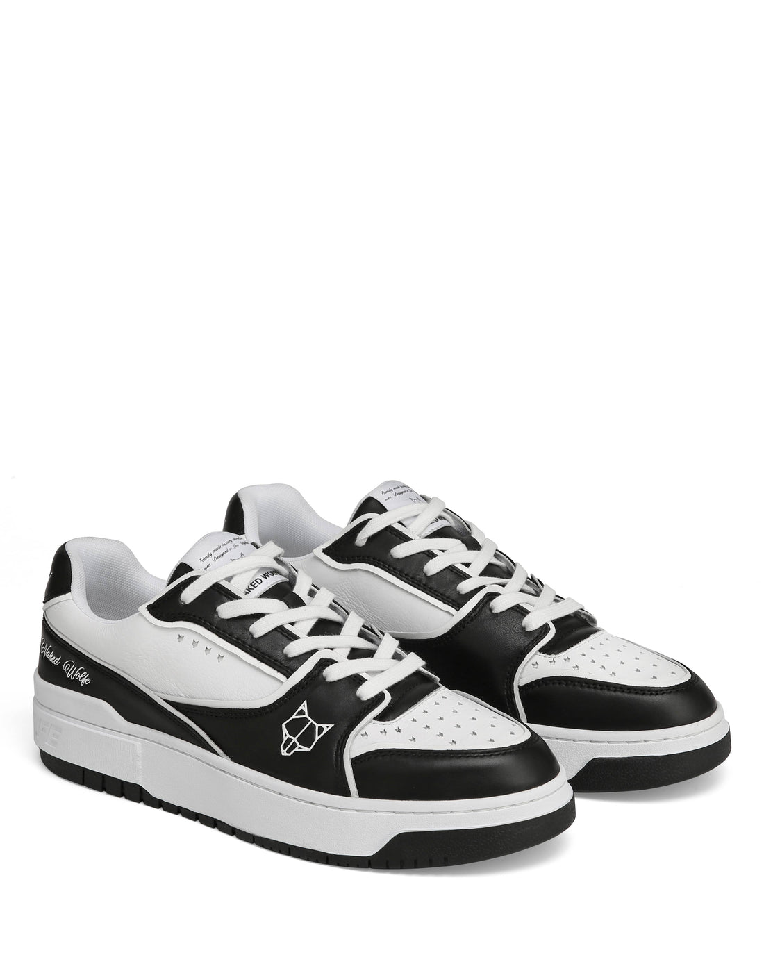 NW-01 Black/White Leather