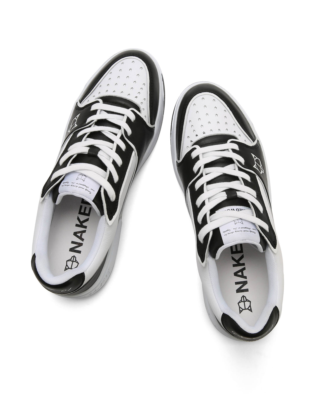 NW-01 Black/White Leather