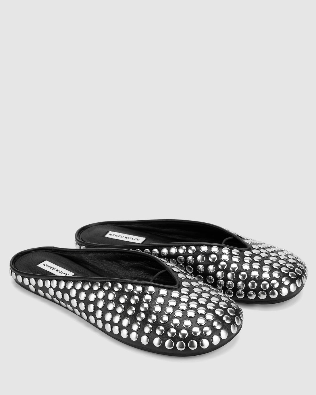 Pippa Black Studded Leather