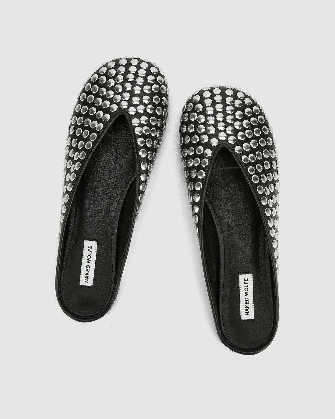 Pippa Black Studded Leather