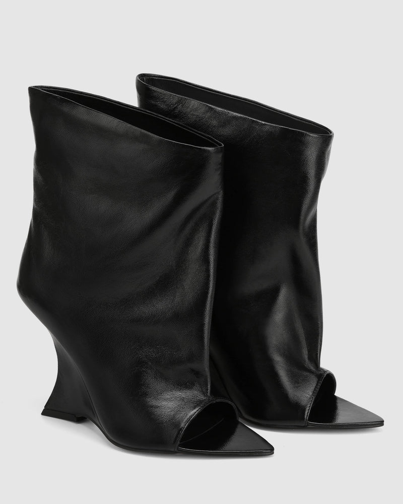 Reptile Black Leather