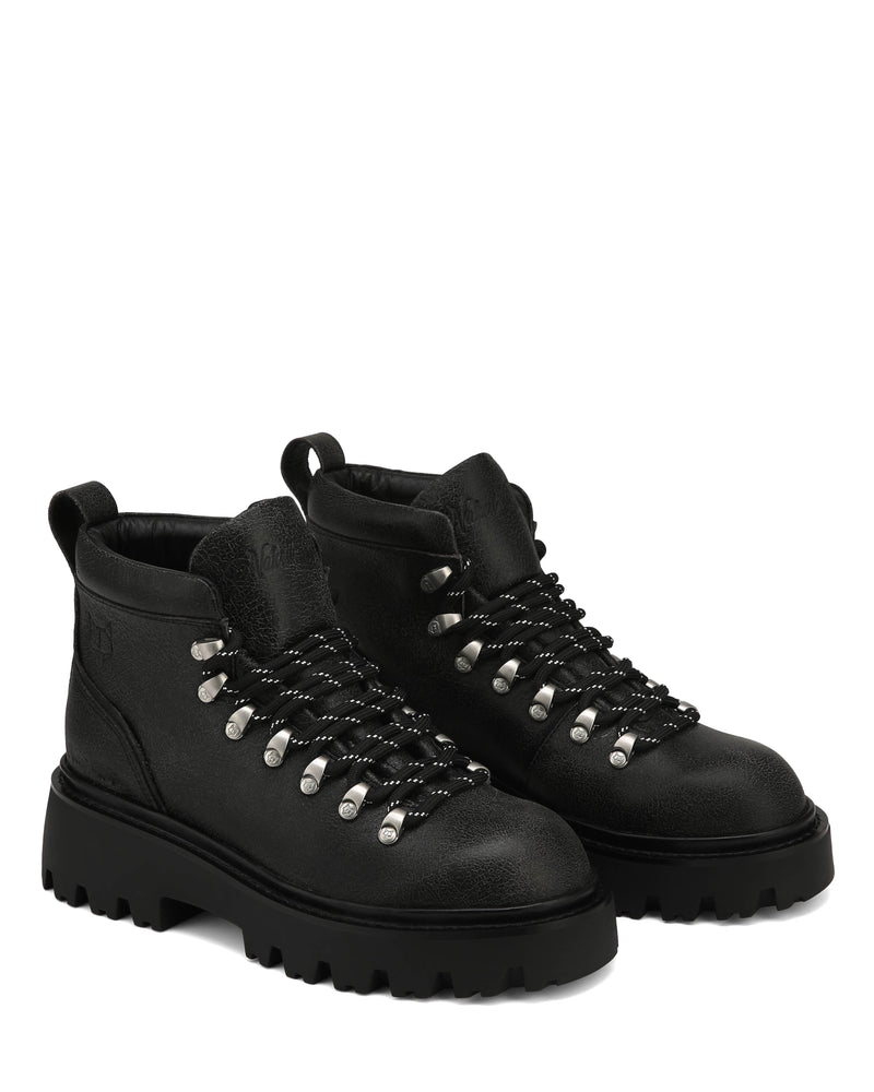 Resort Black Stone Wash Leather