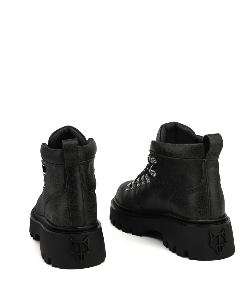 Resort Black Stone Wash Leather