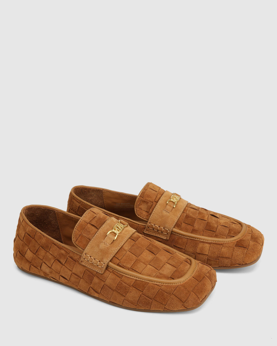 Rover Loafer Tan Woven Suede