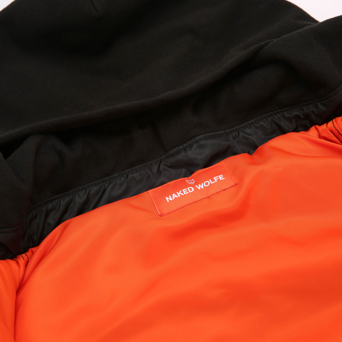 Double Sided Bomber Jacket Black/Orange