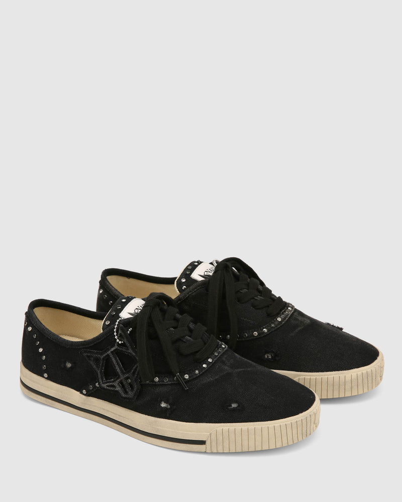 The Sailing Sneaker Black Canvas