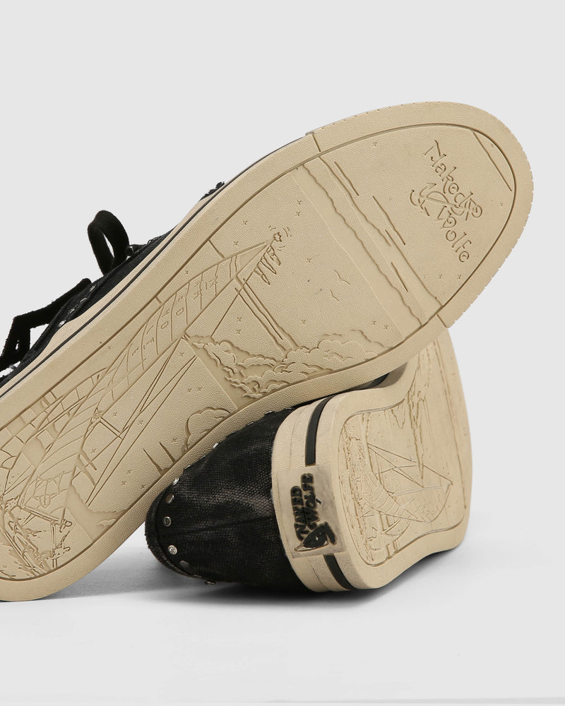 The Sailing Sneaker Black Canvas