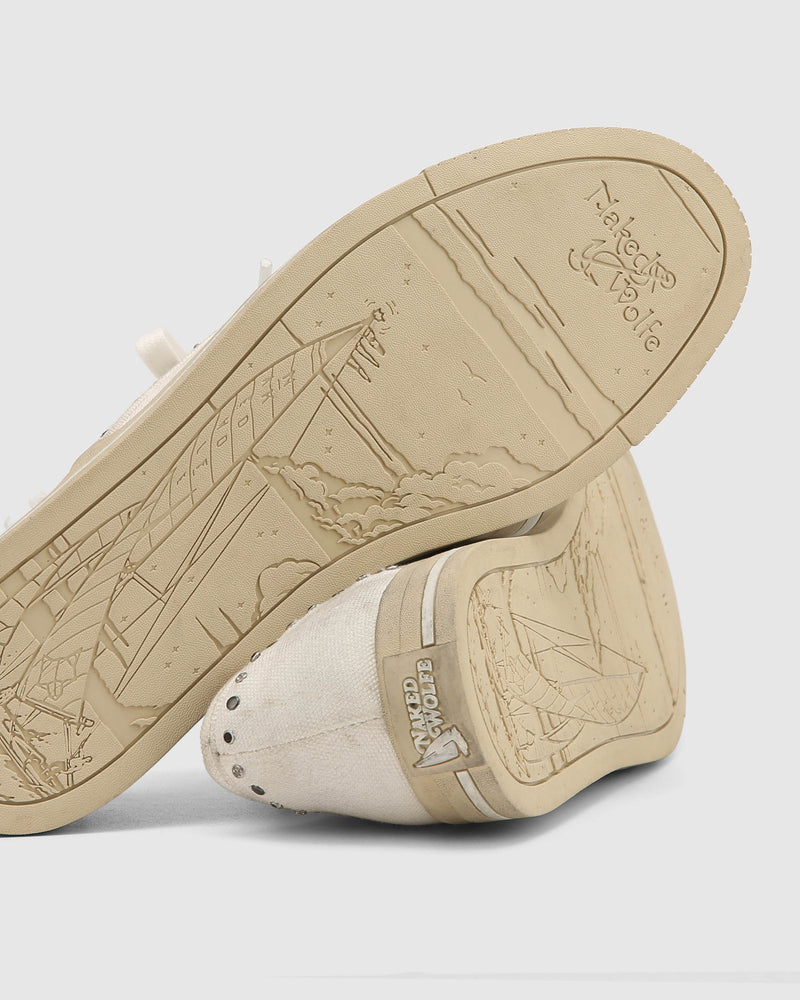 The Sailing Sneaker White Canvas