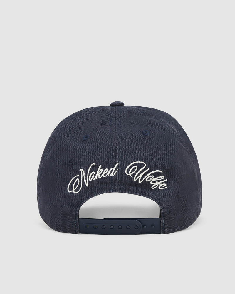 Signature Unconstructed Cap Washed Navy