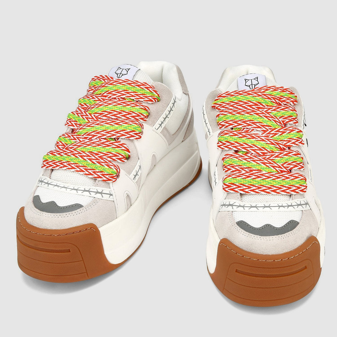 Slide Laces Zig Zag Orange/Green