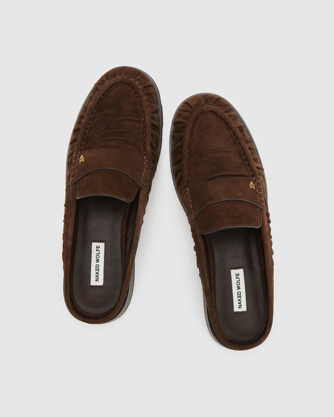 Slipper Brown Scrunch Suede