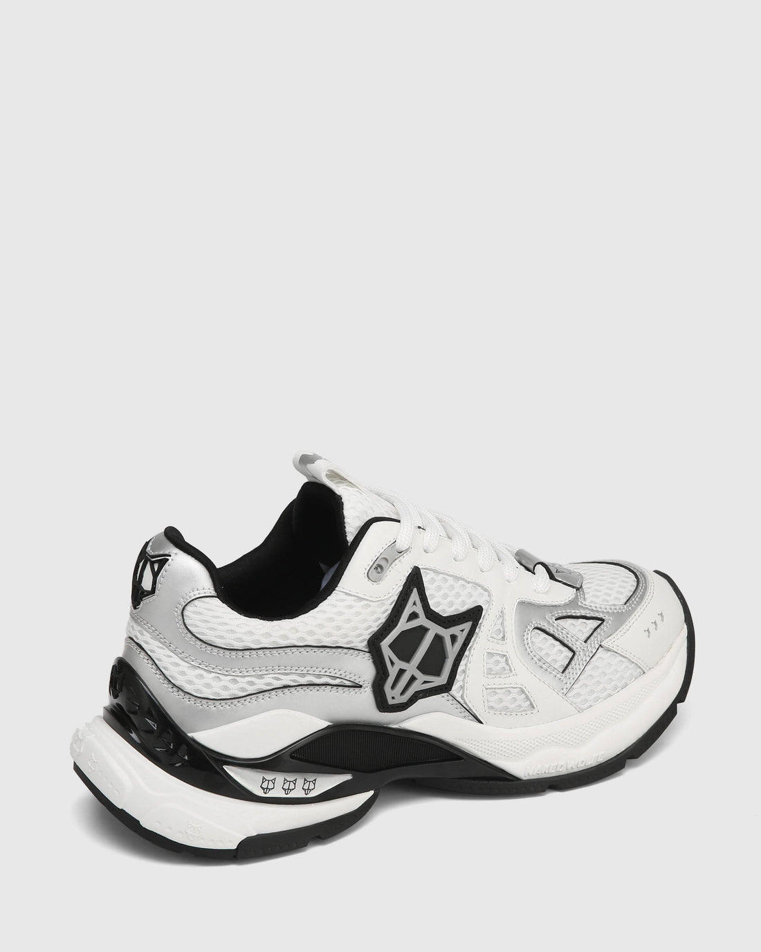 Smash White/Silver Mesh