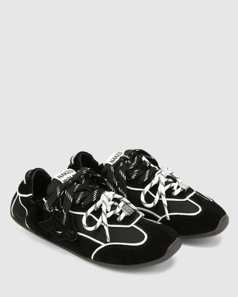 Soul Black Hairy Suede