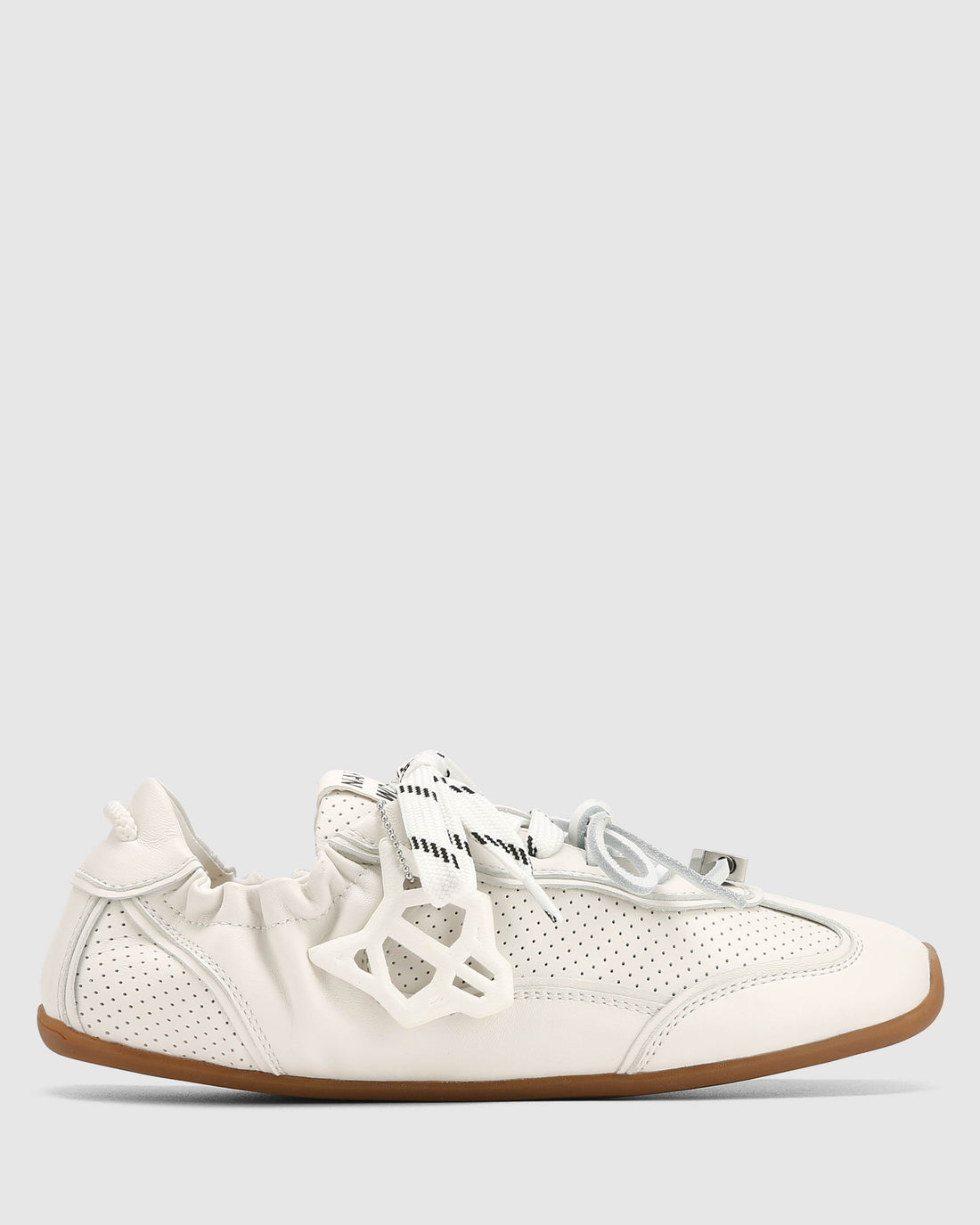 Soul White Perforated Leather