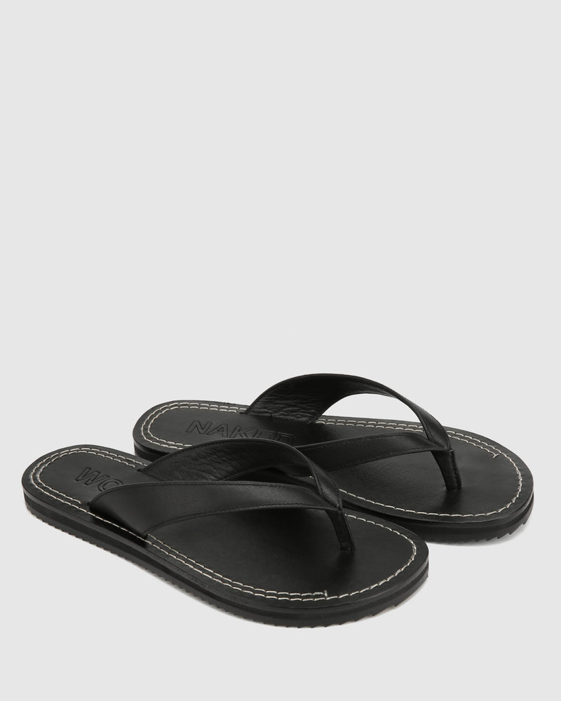 St Barths Black Leather