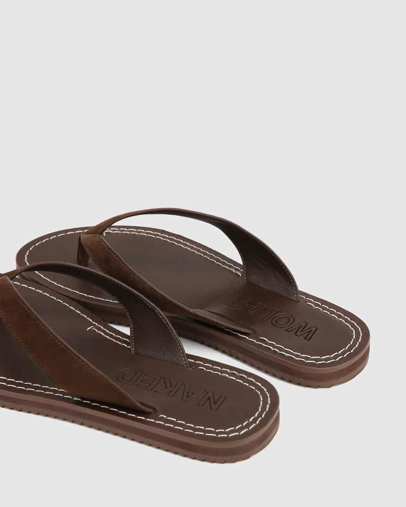 St Barths Brown Suede