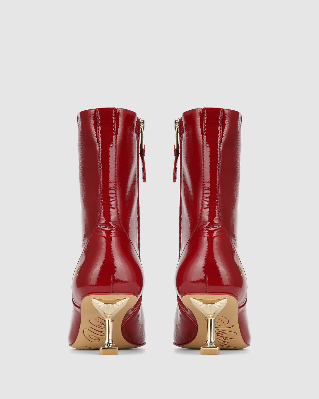 Tempting Crinkle Patent Leather Red