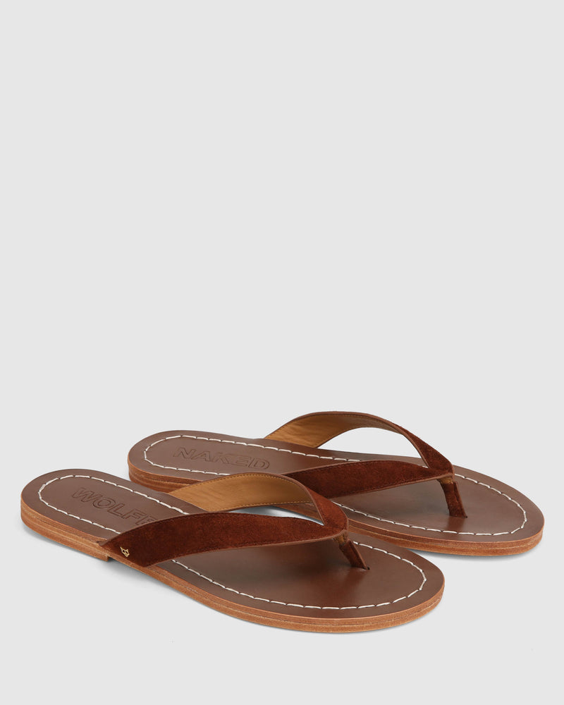 The Jaw Sandal Tan Suede