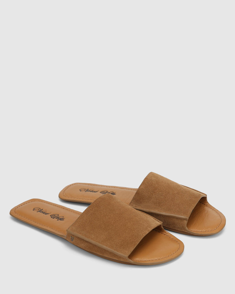 The Rage Mule Tan Suede