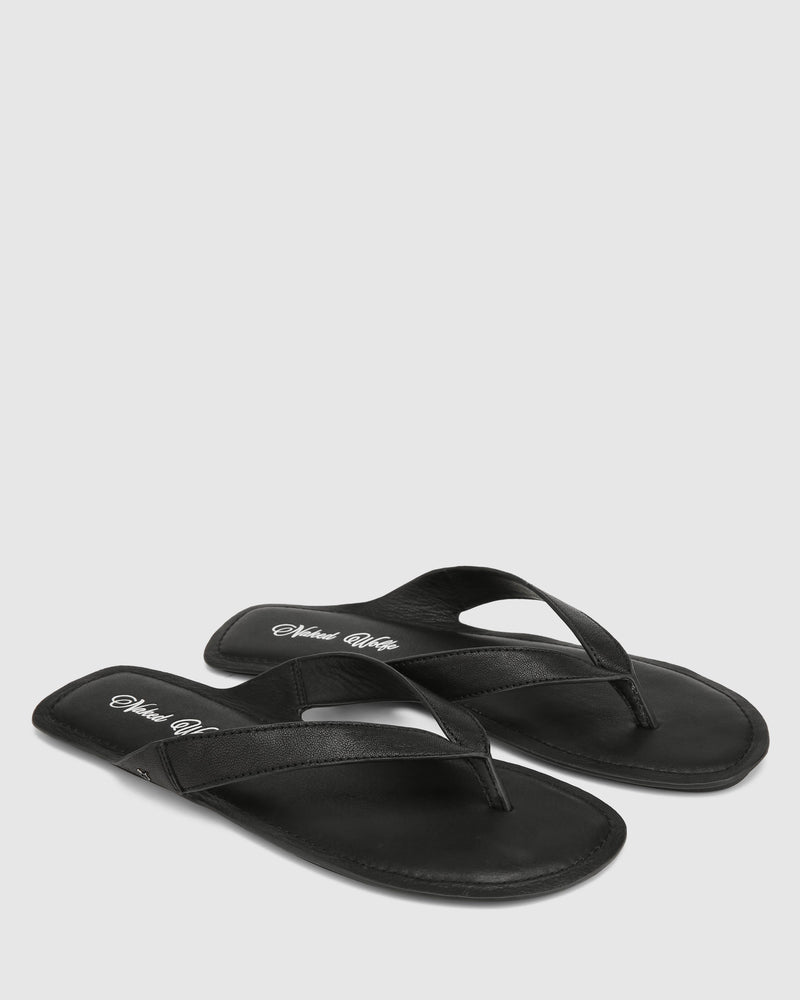 The Rambo Sandal Black Leather