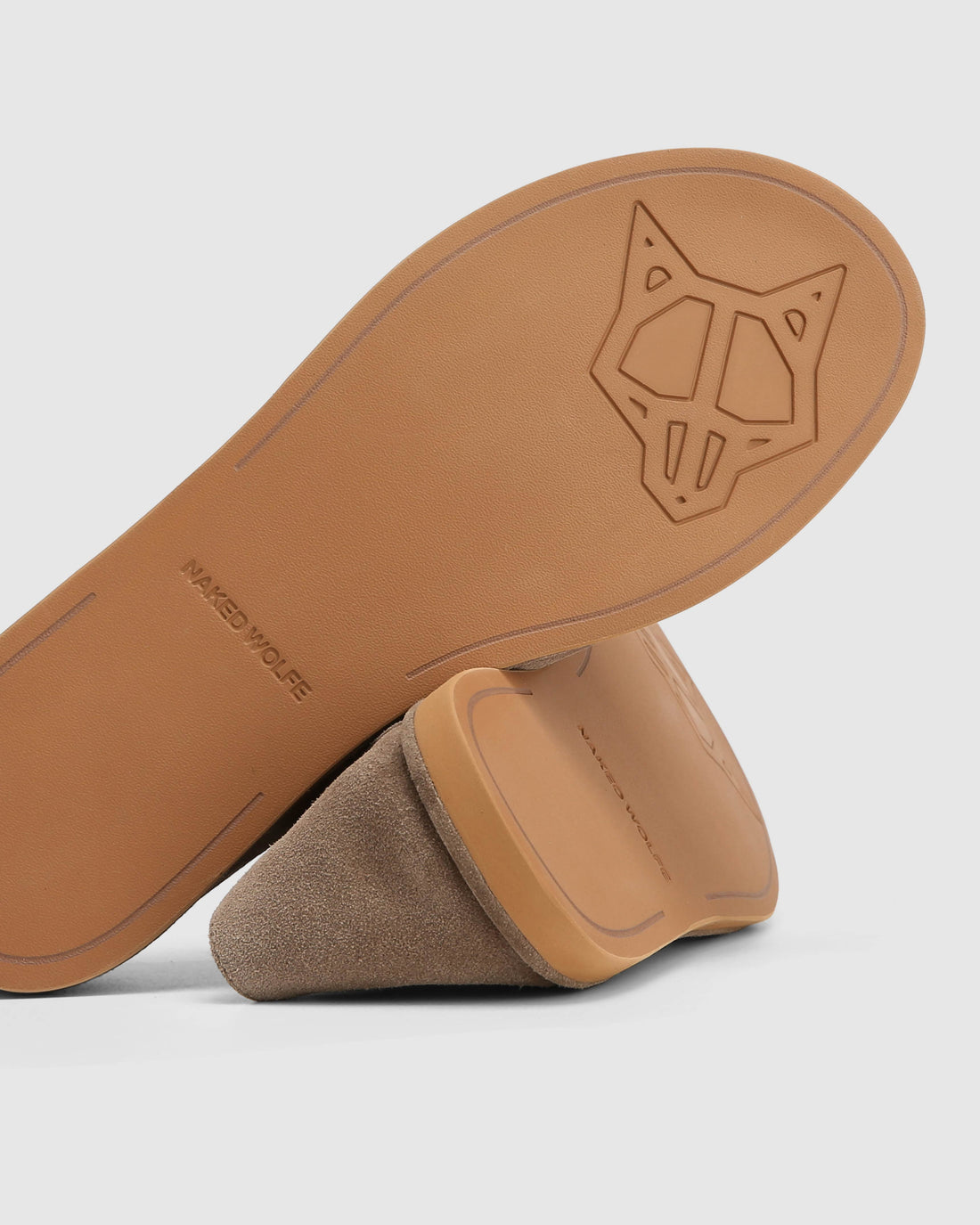 The Rare Mule Taupe Suede