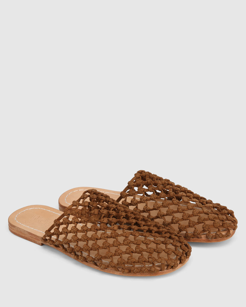 The Rove Mule Tan Suede
