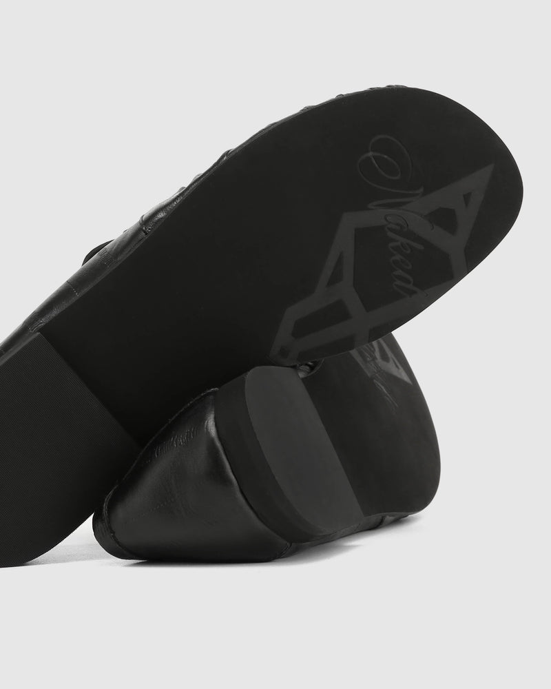 The Wall Street Loafer Black Eel