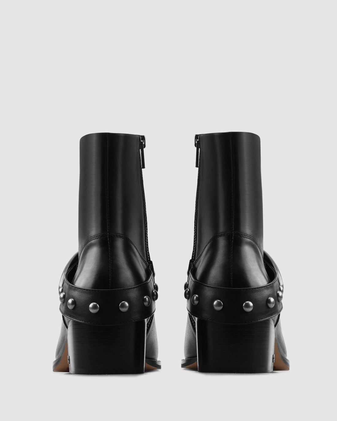 The Hollywood Boot Black Leather