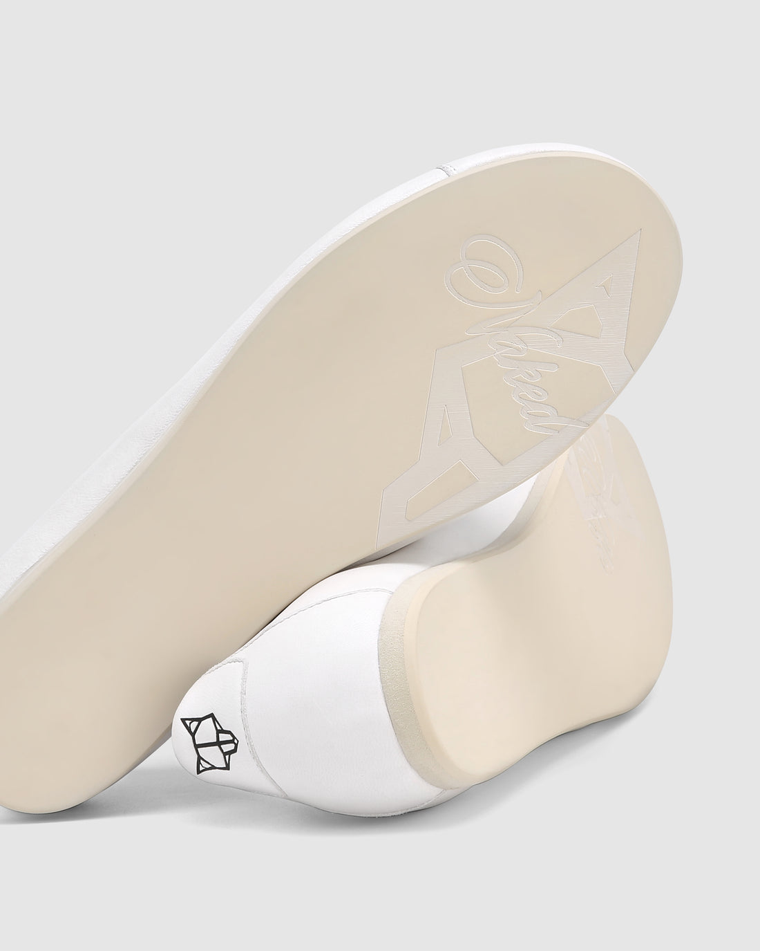 Toffee White Leather