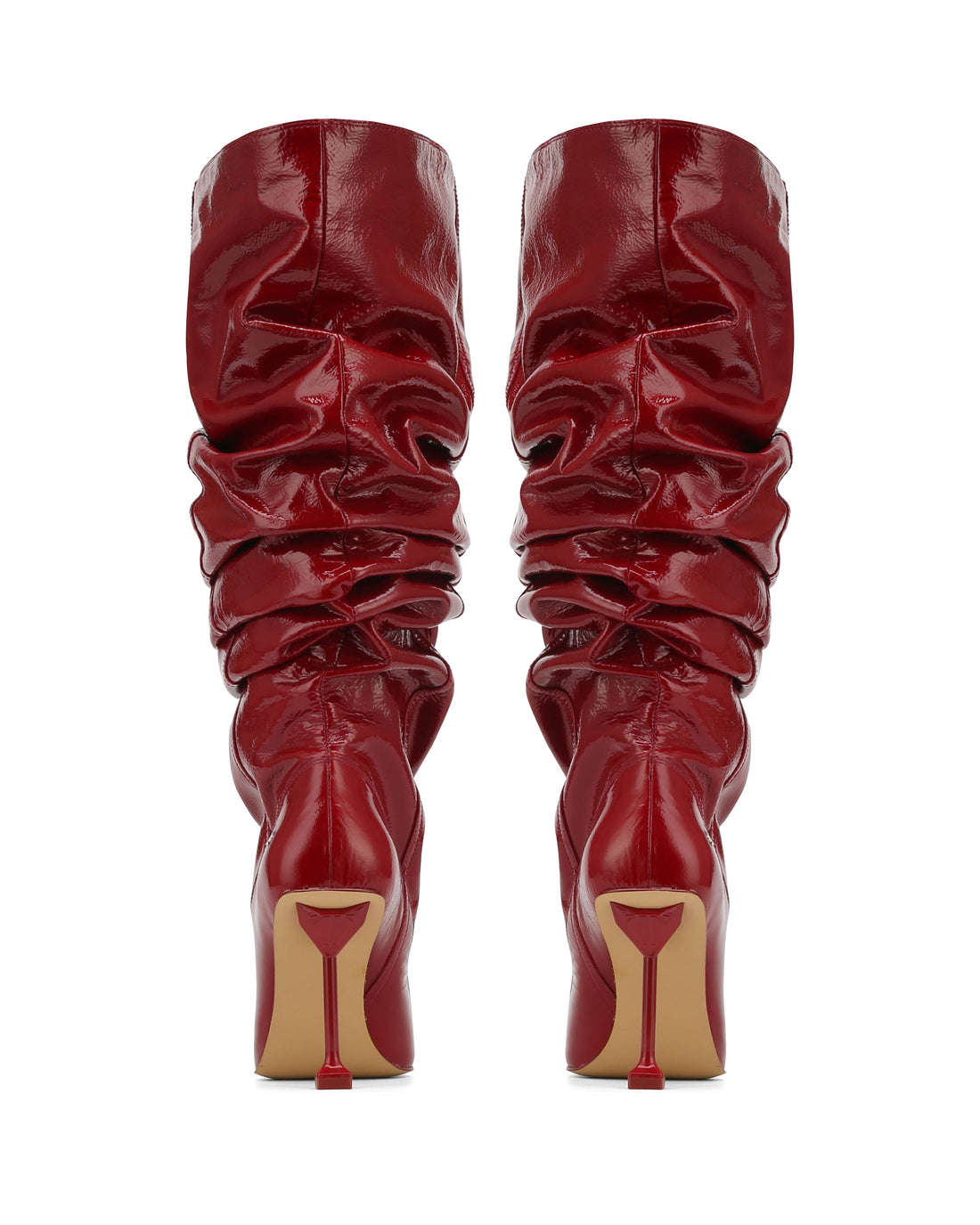 Vern Red Crinkle Patent Leather