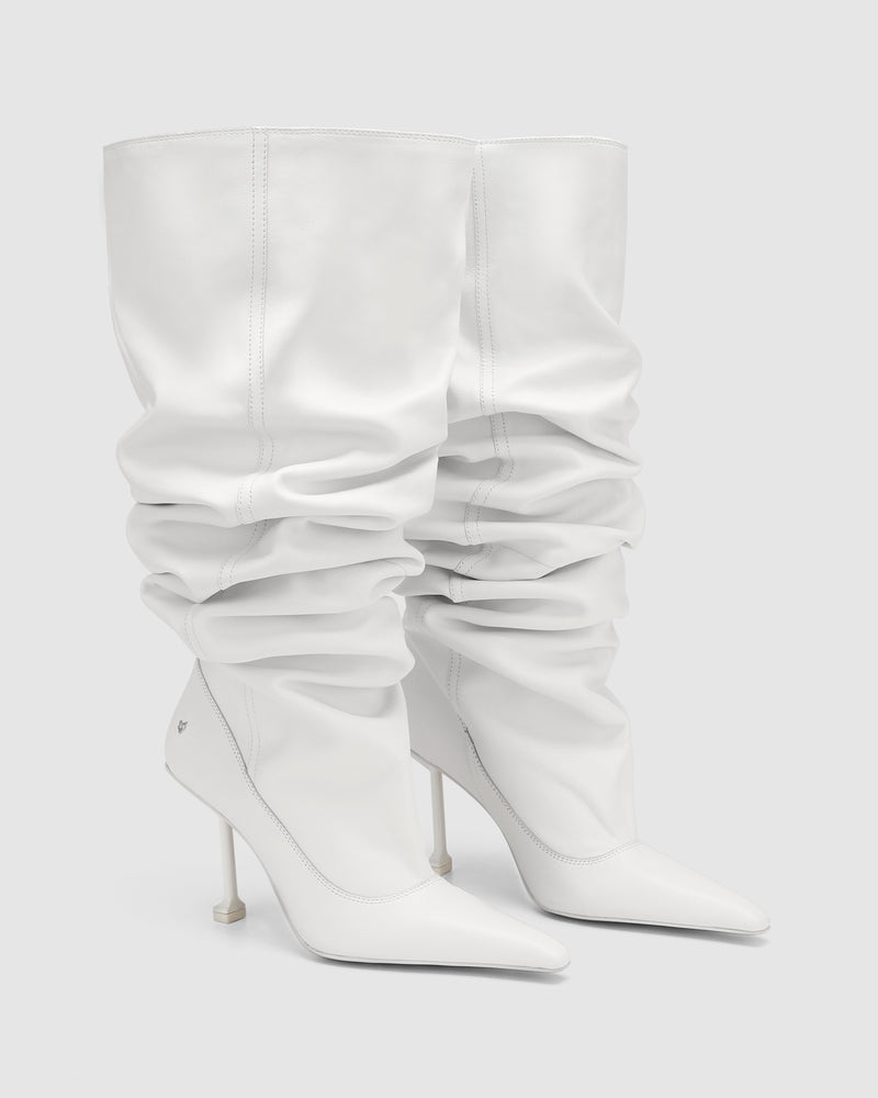 Vern White Nappa Cow Leather