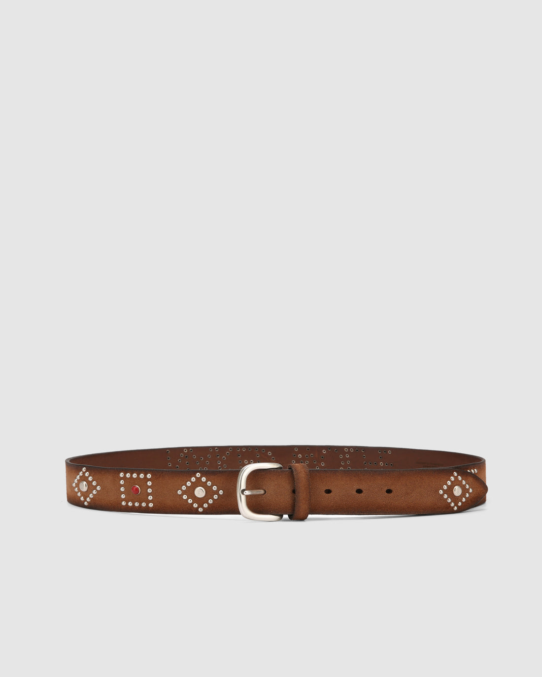 Western Belt Tobacco Suede