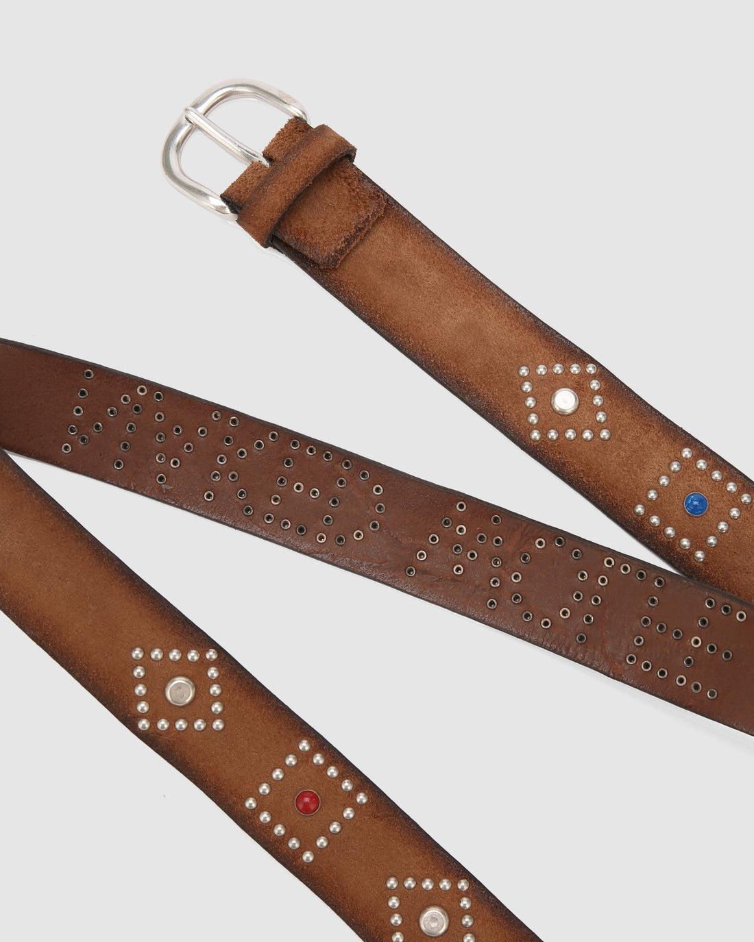 Western Belt Tobacco Suede