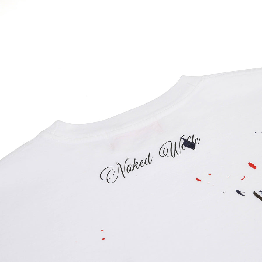 Wolfe T-Shirt White Paint Splatter