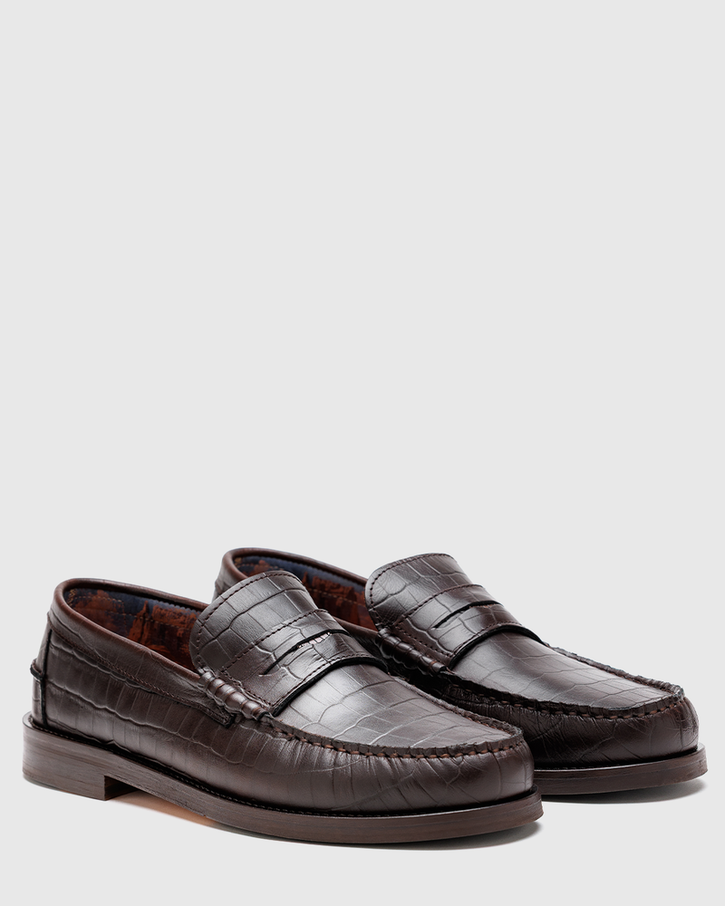 Riviera Brown Croc