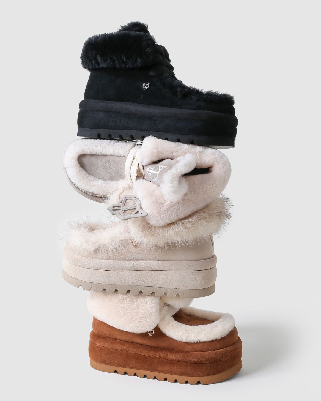 Bambi Black Suede/Shearling