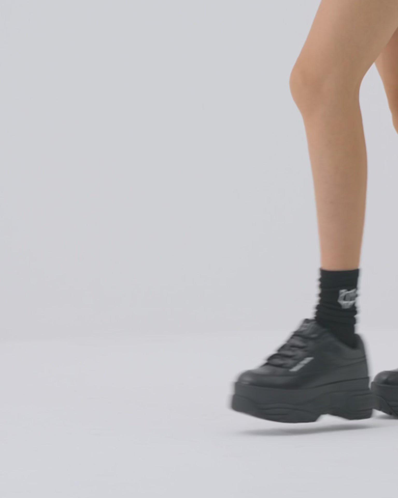 Sporty Black Leather