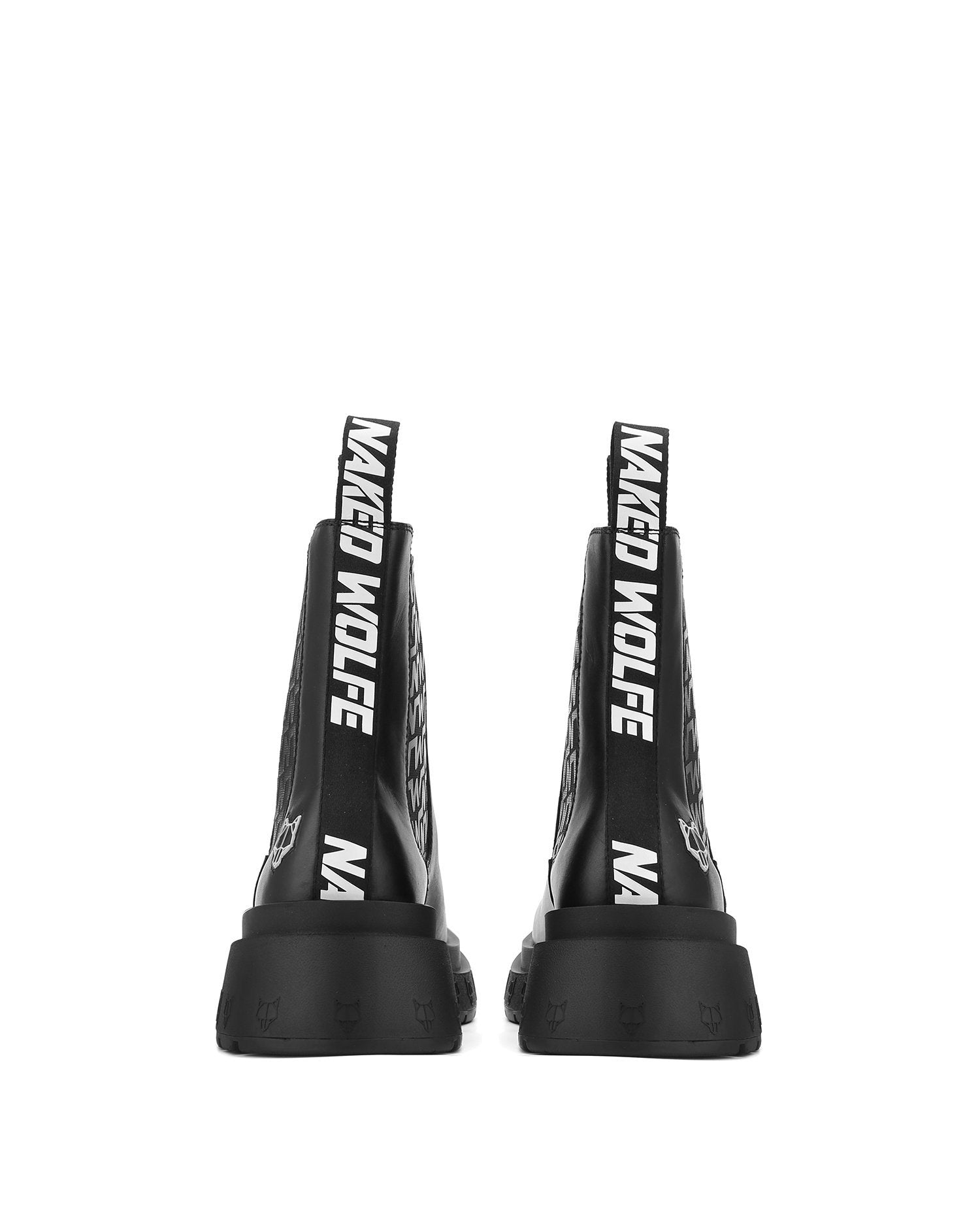 Caution Black Leather - Naked Wolfe