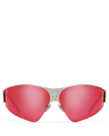 Racer Glasses Silver & Red