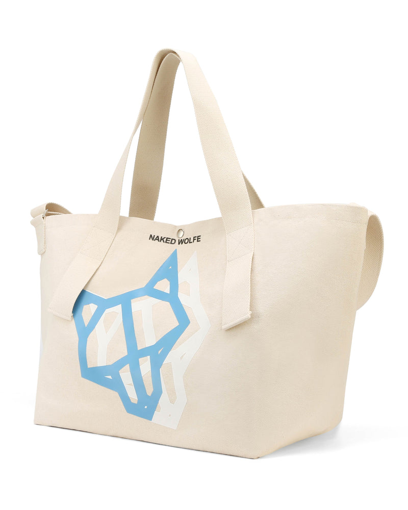 Tote Bag Natural/ Blue