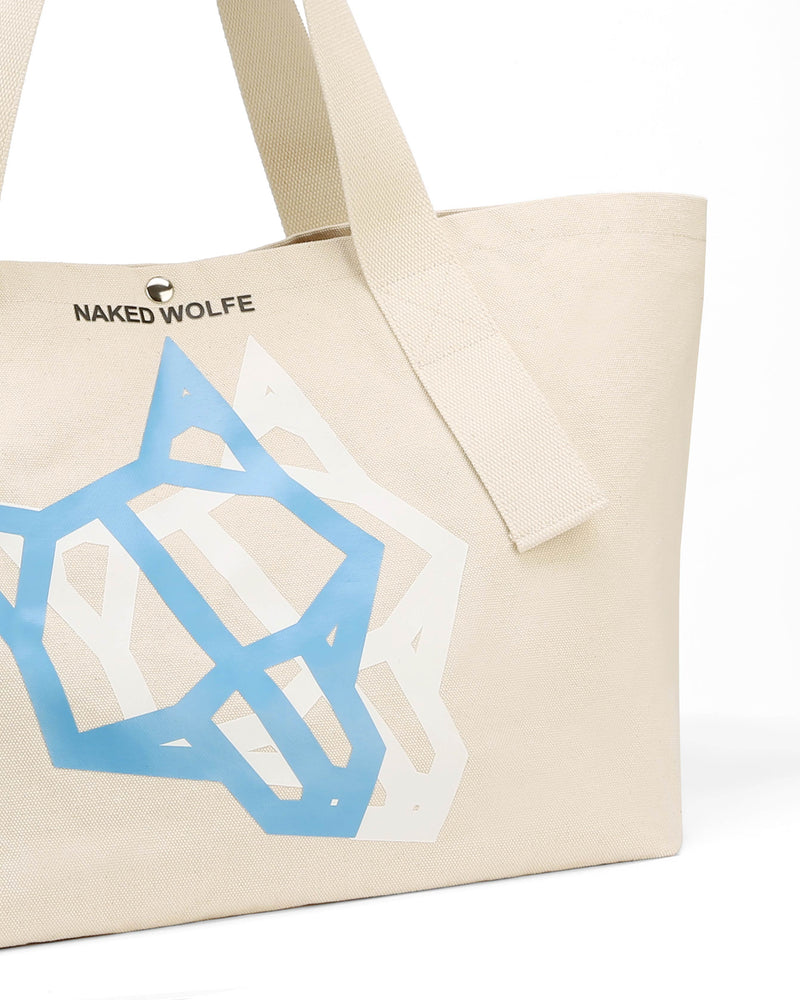 Tote Bag Natural/ Blue