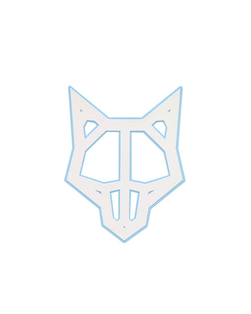 Wolfe Head White/Light Blue